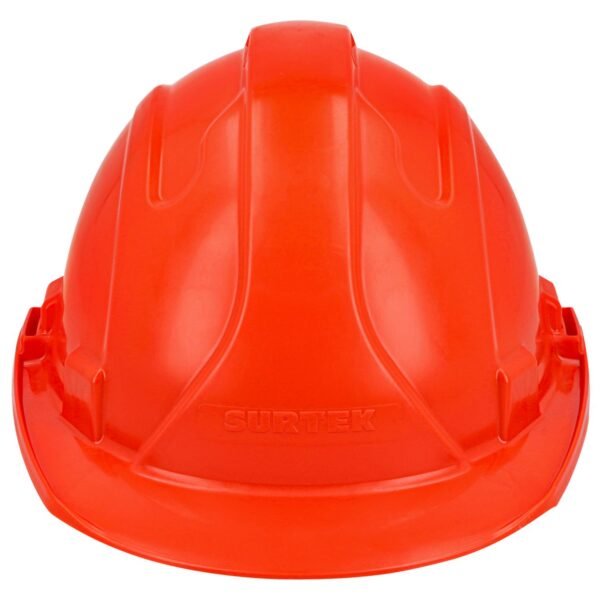 Casco de seguridad con ajuste de intervalos de 4 puntos, color naranja Surtek
