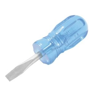 68808650 Destornillador con mango azul, tipo trompo punta plana 1/4" x 1-1/2" Surtek