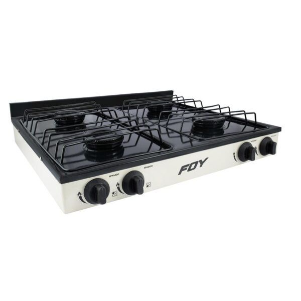 Estufa de gas 4 quemadores color blanco Foy