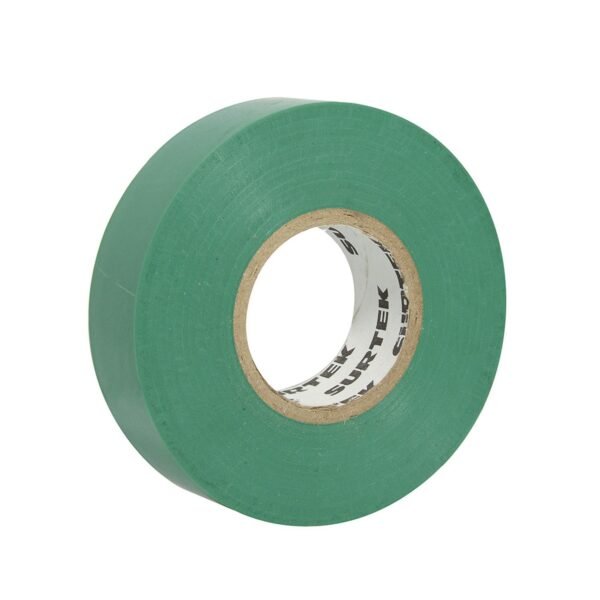 Cinta verde para aislar 19 mm x 18 m Surtek