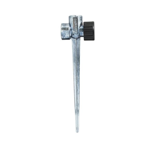 Estaca metalica universal para aspersor 11", 2 vias Surtek