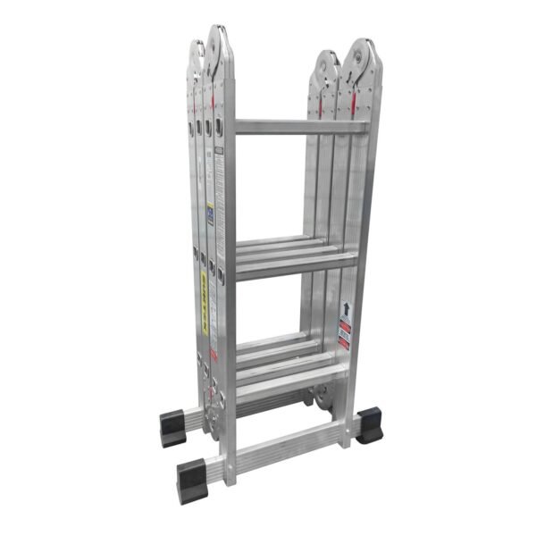 Escalera multiposiciones tipo III de aluminio con 12 peldaños Surtek