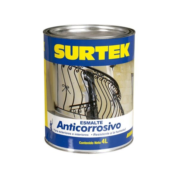 68802524 Esmalte anticorrosivo 4 Lt color negro Surtek