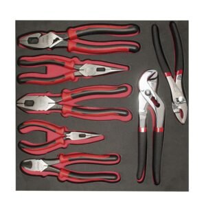 68803344 Juego de pinzas bimaterial 7 piezas, charola CH212-C Urrea