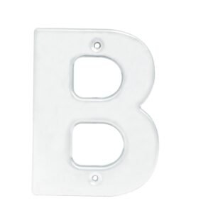 Letra B bold 4" cromo satinado Lock