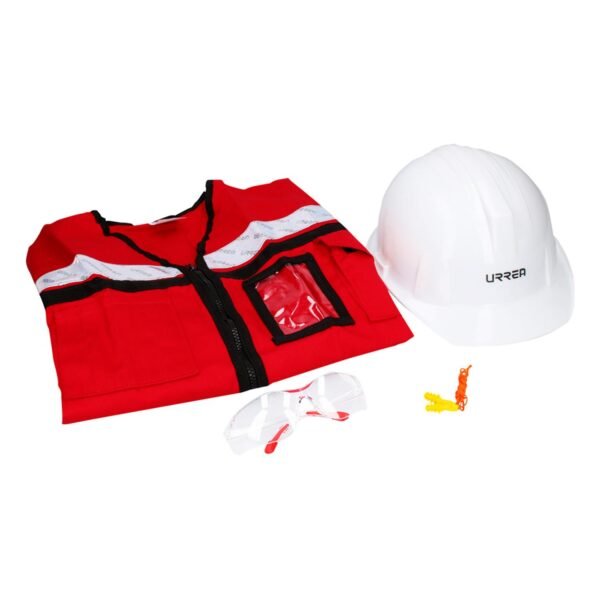 Juego de equipo de proteccion personal rojo M, 4 piezas Urrea
