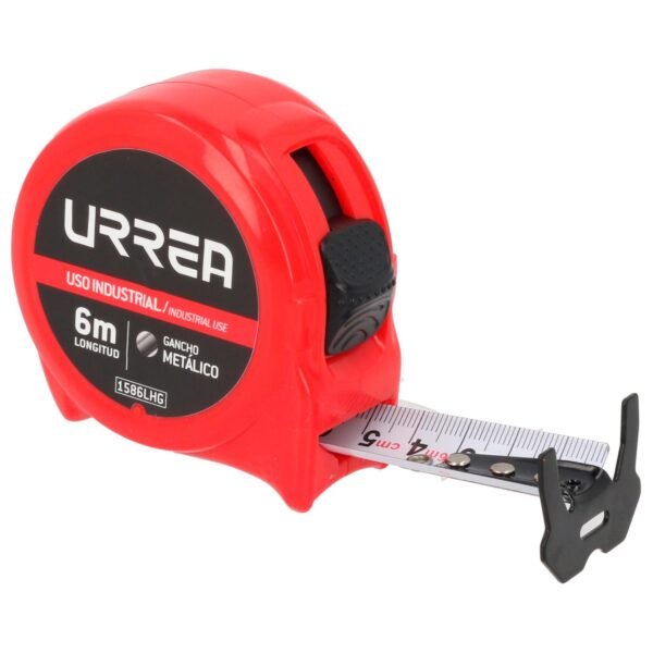 Flexometro con carcasa de plastico 6 m x 25 mm granel Urrea