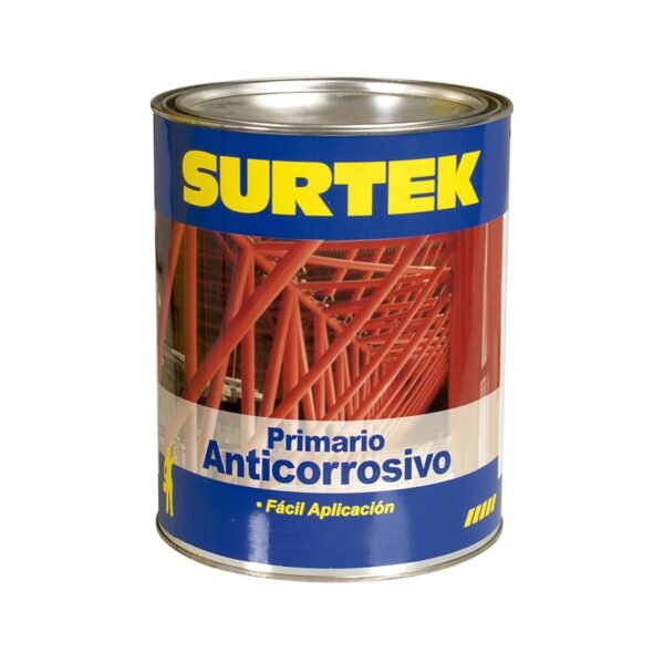 Esmalte anticorrosivo para metal 1 Lt color rojo oxido Surtek