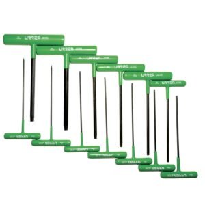 Juego de llaves hexagonales cortas tipo "T", ergonomicas, Torx, 13 piezas en blister Urrea