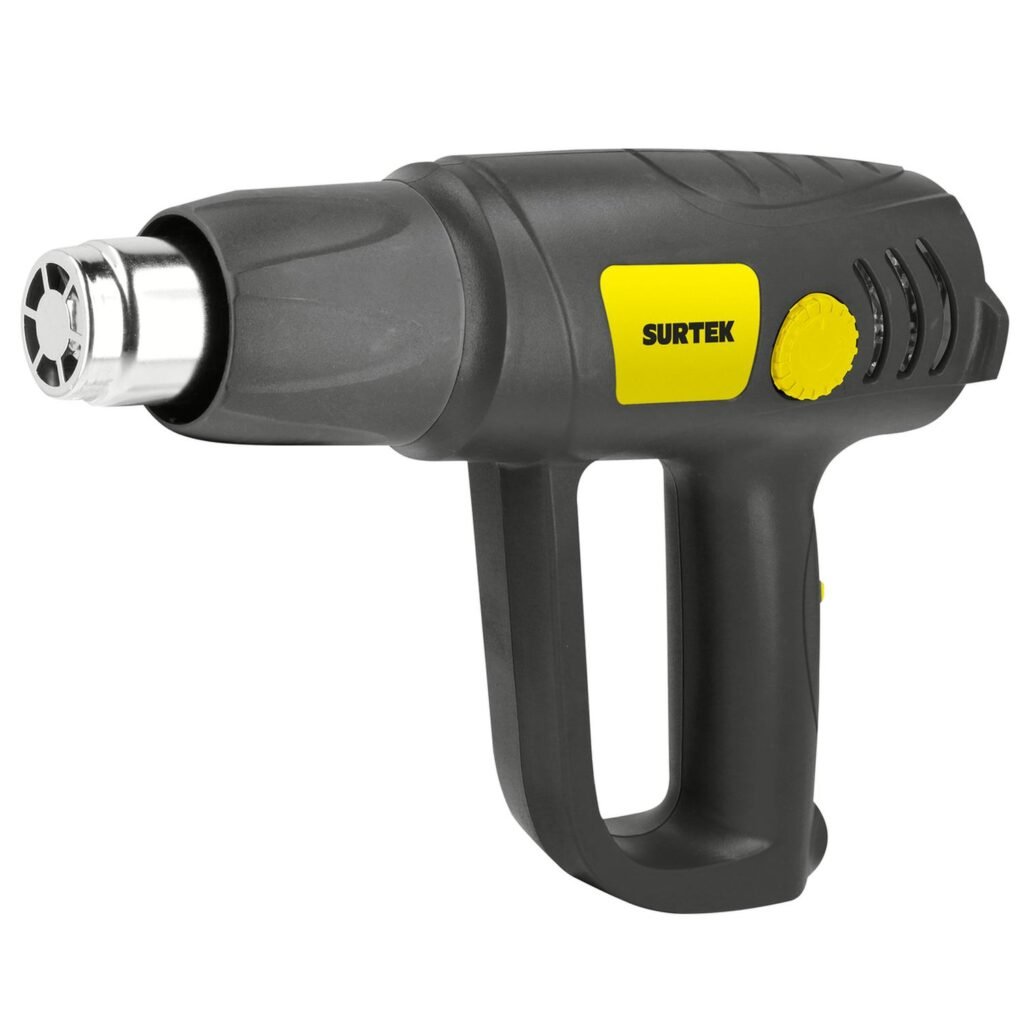 Pistola de calor enfriamiento rapido 1500 W, 50° C a 600°C, 120 V, 6 acc, maletin Surtek