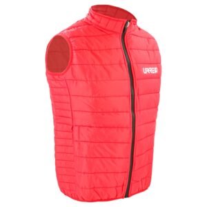 Chaleco capitonado para dama color rojo talla M Urrea