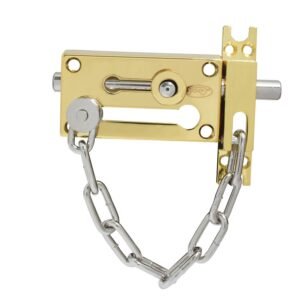 Pasador de sobreponer de cadena laton brillante Lock