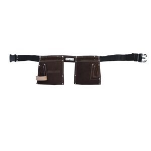 Portaherramientas doble de carnaza con cinturon, 10 bolsillos Surtek