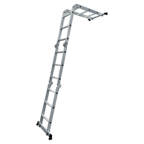 Escalera multiposiciones tipo III de aluminio con 12 peldaños Surtek