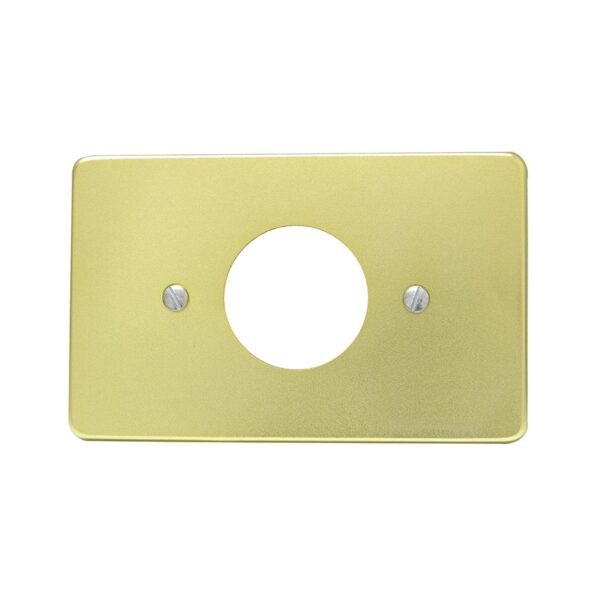 Placa sencilla de aluminio, linea estandar, color oro Surtek