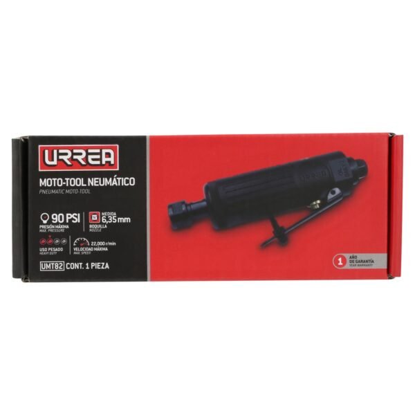 Moto-tool neumatico recto 1/4" 22,000RPM Urrea