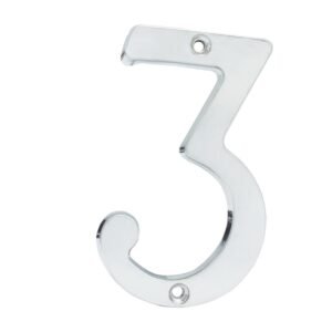 Numero 3 slim 4" niquel satinado Lock
