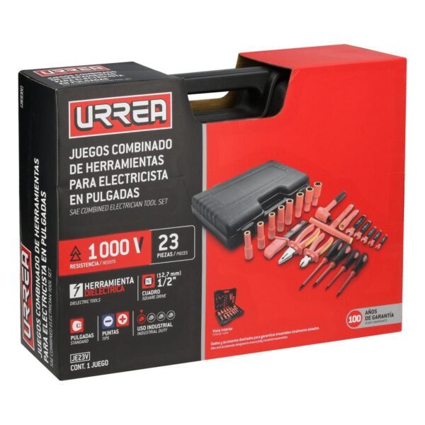 Juego combinado de herramientas para electricista, 23 piezas Urrea
