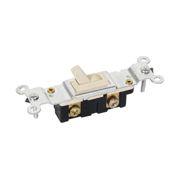 68798891 Apagador sencillo vertical, linea estandar, color marfil Surtek