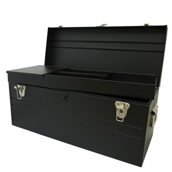 68798320 Caja portaherramientas metalica con asa metalica color negro 23" x 10" x 11" Urrea
