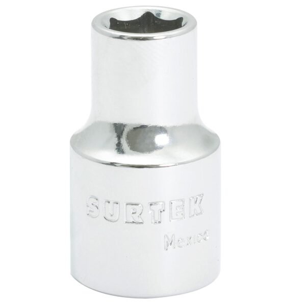 Dado cuadro de 1/2", 6 puntas, metrico, 12 mm Surtek