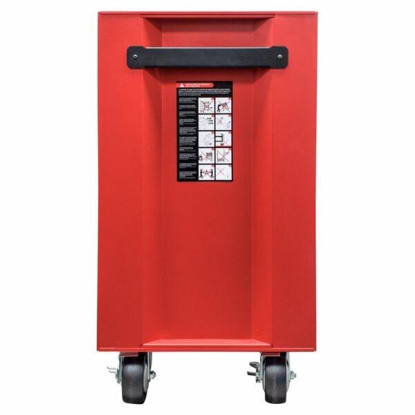 68811421 Gabinete movil con 5 gavetas color rojo y negro 27" serie IN Urrea