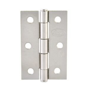 Bisagra alargada perno remachado de acero niquel satinado 3" x 2.08" Lock