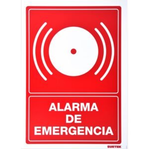 Señal "Alarma de emergencia" Surtek