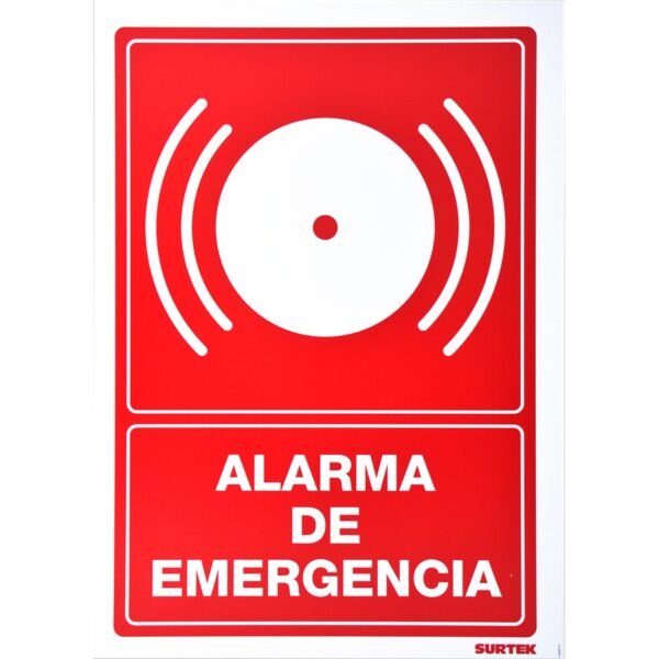 Señal "Alarma de emergencia" Surtek