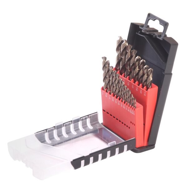 68799503 Juego de brocas con cobalto de acero de alta velocidad zanco recto, 21 piezas Urrea