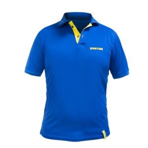 Playera tipo polo dry fit para caballero color azul talla XL Surtek