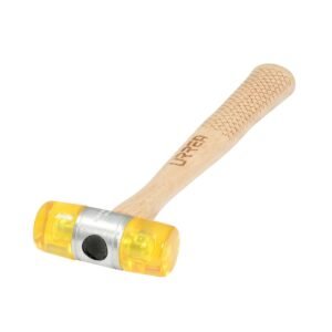 Martillo con tapas plasticas con mango de madera de 11-1/2", 11 oz Urrea