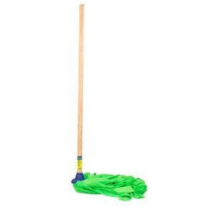 Trapeador de microfibra con baston de madera 120 cm, 470 gr Foy