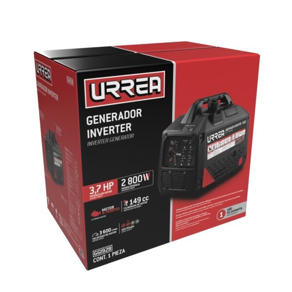 68800384 Generador a gasolina inverter 2800 W, 149 cc, voltaje de salida 120 V