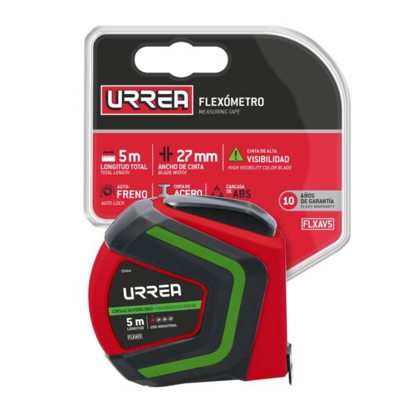 Flexometro alta visibilidad 3 m Urrea