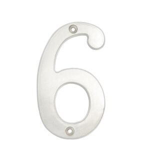 Numero 6 slim 4" niquel satinado Lock