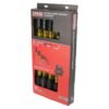 Juego de destornilladores con mango cushion grip, combinados, 8 piezas en caja de carton Urrea
