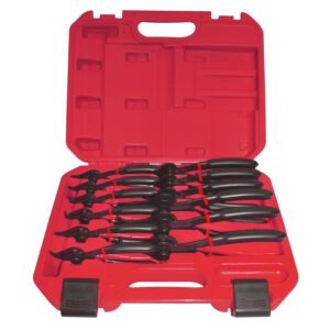 Juego de pinzas para anillos de retencion, 12 piezas Urrea