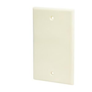 Placa ciega plastica, linea estandar, color marfil Surtek