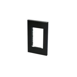 Placa 1 modulo 1/1, linea Premium, color negro Surtek