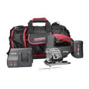 Juego de sierra caladora a bateria Li-ion 20 V, 4 piezas en maleta Urrea