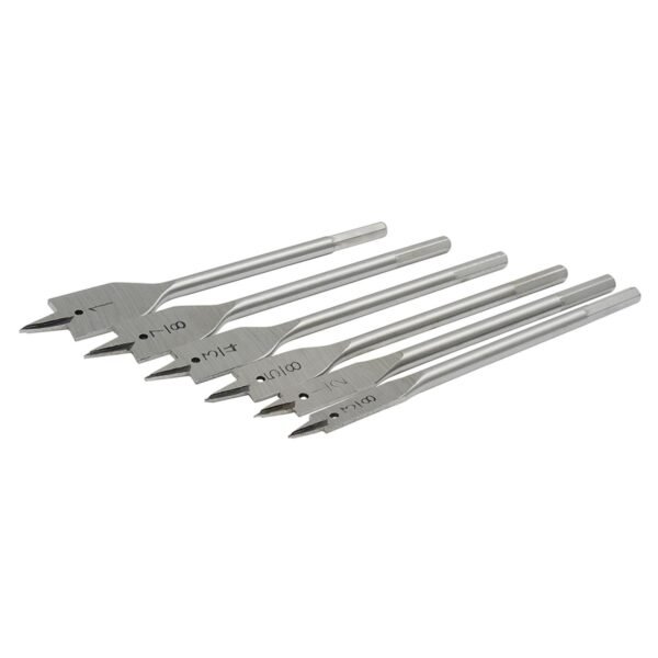 Juego de brocas para madera de acero al carbono tipo manita zanco hexagonal, 6 piezas Surtek