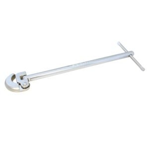 Llave para lavabo cromada de 12" Surtek