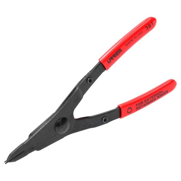 Pinza para anillos de retencion con mango rubber grip fijas tipo externo angulo de 0° Urrea