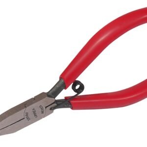 Pinza para electronica con mango rubber grip de 4-3/4" plana lisa Urrea