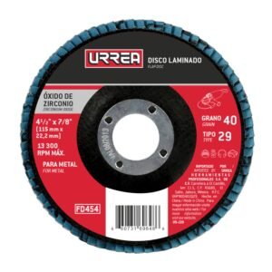 68805614 Disco laminado tipo 29 grano 60, 4-1/2" Urrea