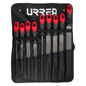 68812503 Juego de limas combinadas con mango bimaterial, 9 piezas Urrea