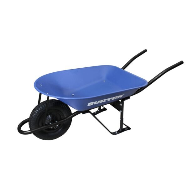 Carretilla reforzada con bastidor metalico 4 Ft3 llanta solida de caucho Surtek