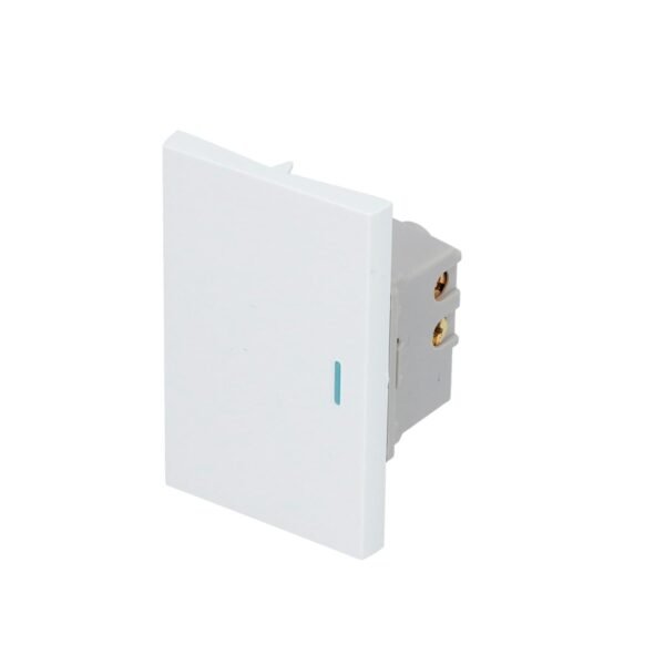 Interruptor 1/1, linea Premium, color blanco Surtek