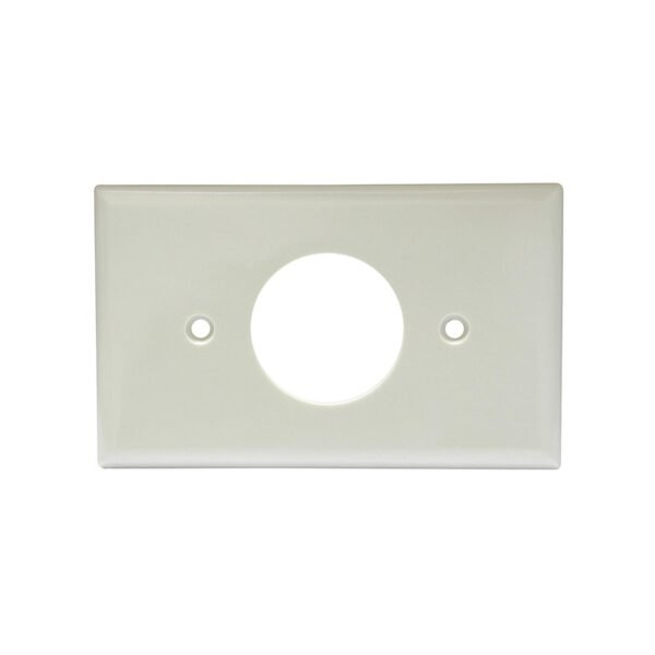 Placa sencilla plastica , linea estandar, color marfil Surtek